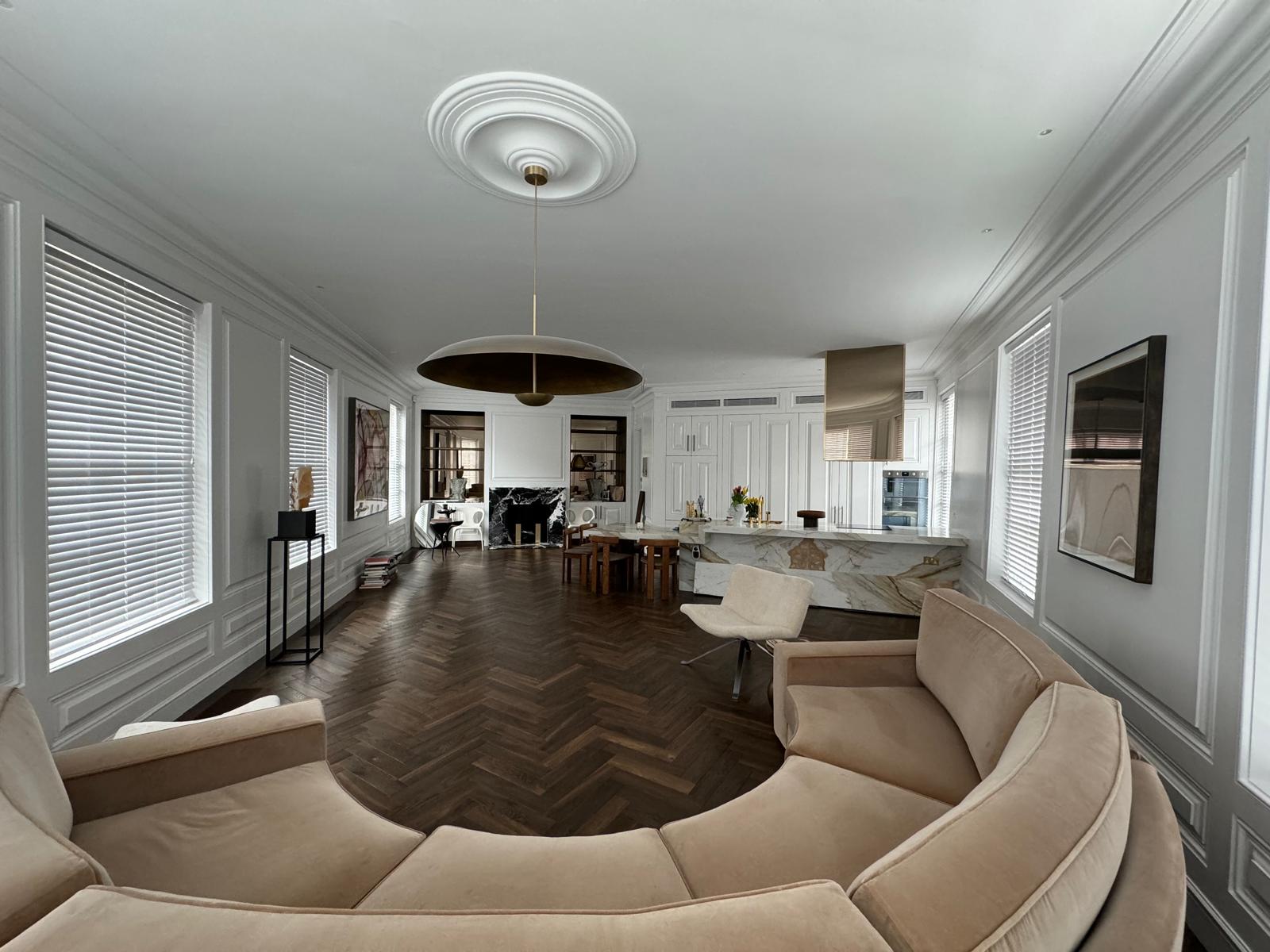 Portland Road open-plan living and dining room
